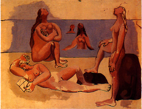 Pablo Picasso Classical Oil Paintings Five Bathers Cinq Baigneus